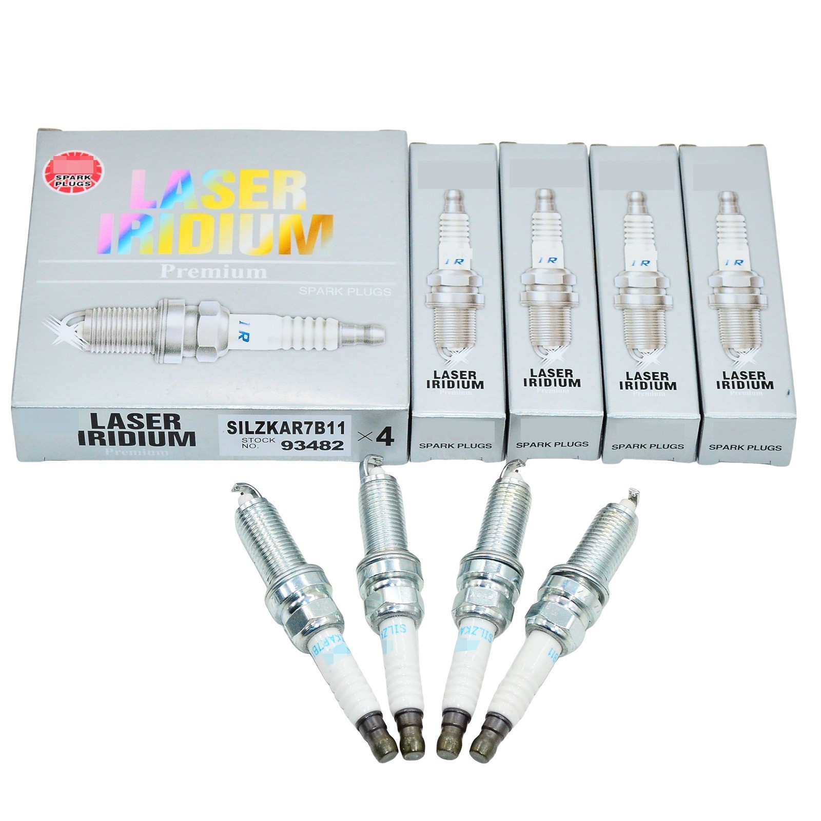 New Set of 4 NGK 93482 Laser Iridium Spark Plug SILZKAR7B11 for 11-19 Subaru