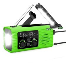 Radio Solaire D'Urgence à Manivelle, 4 000 MAh, Multifonction, AM/FM/NOAA, 2732