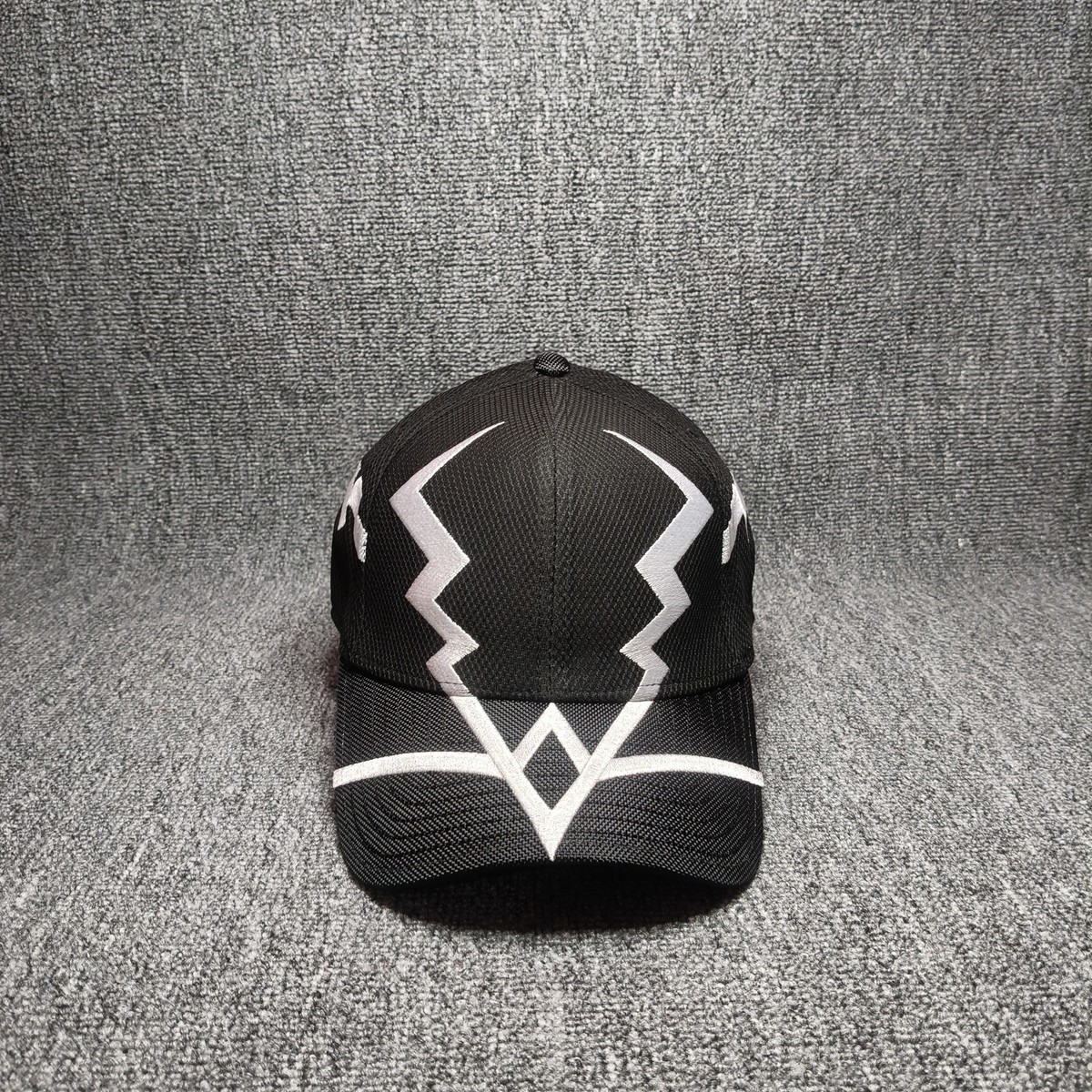 New Era Marvel Black Bolt 39THIRTY Fitted Baseball Cap Hat Black White