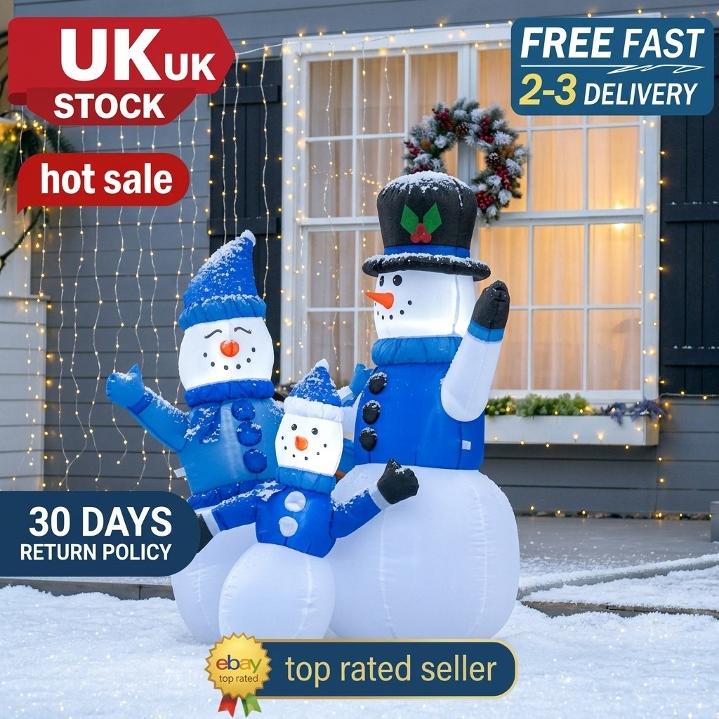  - Large Inflatable Santa Claus Christmas Decoration - Image 2