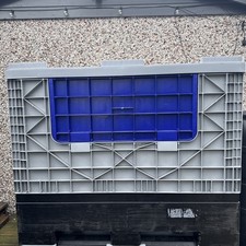 2 x Pallet Tower Collapsible Storage Boxes With Lids