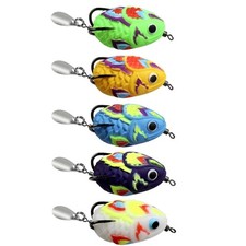 Simulated Soft Frogs Baits PVC Frogs Lures with Double Hook & 4.5cm 11g