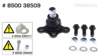 Triscan Traggelenk FüHrungsgelenk 8500 38509 FüR Peugeot 1007 DS CC SW CitroËN 1