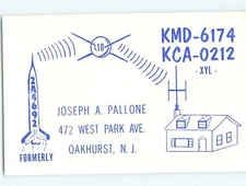 Pre-1980 RADIO CARD - Oakhurst - by Eaton & Ashbury Park & Long Branch NJ AH2678