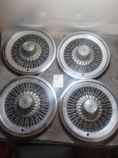 Buick Century Regal Riviera 15 Wire Wheel Cover Set Of 4 Wheelcover Hubcap