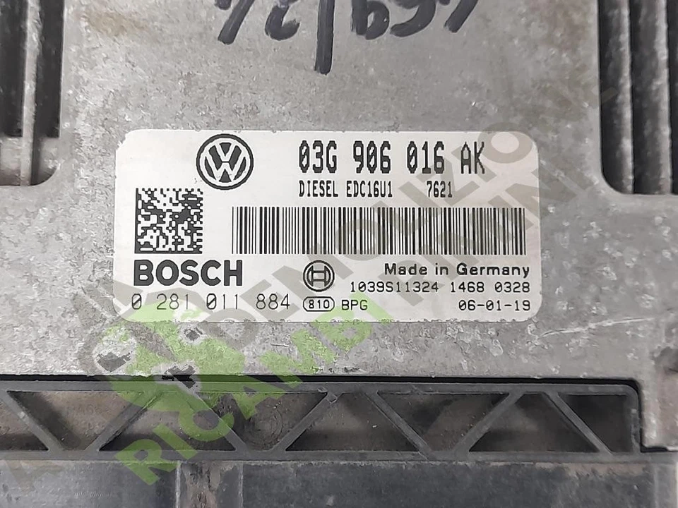 BKC CENTRALINA INIEZIONE   SEAT LEON «1P1» (2005) 1.9 TDi Berlina, 5 p. dal 2... - Immagine 3 di 4