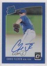 2018 Panini Donruss Optic Blue Prizm 17/75 Chris Flexen #RRS-CF Auto 8k4