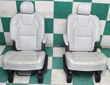 Wear 20 Telluride Gray Leather Rear Second 2nd Row Captains Bucket Seats Pair Wear 20 Telluride Gray Leather Rear Second 2nd Row Captains Bucket Seats Pair