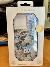 Rifle Paper Co Floral MagSafe Case For iPhone Pro 2023 6.7" Garden Party Blue