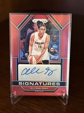 2023 Panini Prizm WNBA - Signatures Allisha Gray #SG-ASH Red Prizm /99 (AU)