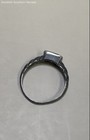 Sterling Silver Twisted Band Ring with Yellow Stone - Size 7 — photo 5