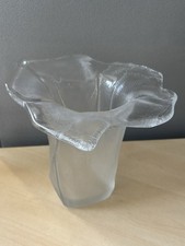 Rosenthal Studio-Linie Glas Vase Draperie Michael Boehm 1970er Design