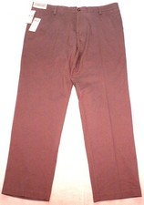 Dockers Men's Easy Khaki Pants Gray Straight Fit Flat Front, 38X32, NEW 50