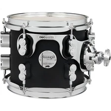 PDP by DW Concept Maple Rack Tom with Chrome Hardware 8 x 7 in. Satin Black LN