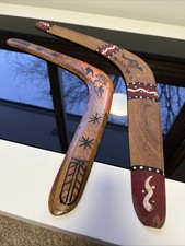 Australian Boomerangs HandCrafted  Painted 2 