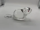 Steuben Signed Crystal Lloyd Atkins Design Laying Down Beaver Figurine
