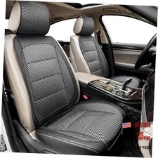 2 Pack Black Ventilated Cooling Car Seat Covers Front Seat Cover 2 PCS-black