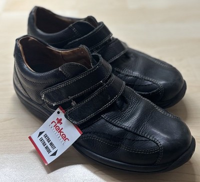 NEUE -  RIEKER  deutsche Qualitäts- Schuhe Herren Gr. 43 Leder - Extra Weit!