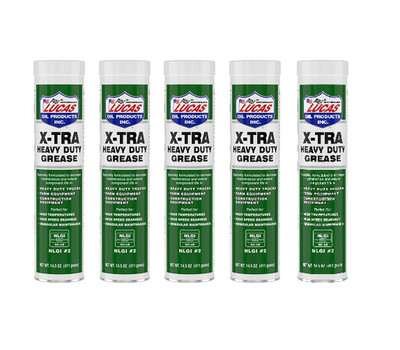 Lucas Oil 10301-30 X-tra Heavy-Duty Grease 14.5 oz Cartridge - Qty 5