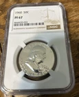 1960 Franklin Half Dollar NGC PF67