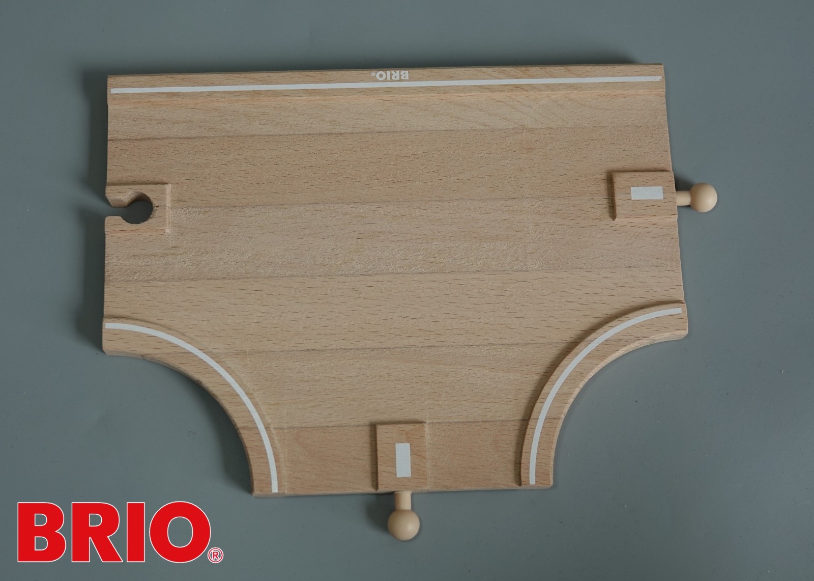 BRIO 33211 ROAD TRACK T-SWITCH T Junction Piece Thomas & Friends Wooden Railway