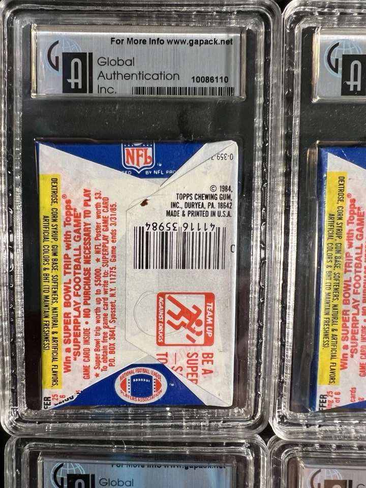 1984 Topps Football Wax Pack GAI 9 - Elway, Marino Rookie RC? FROM A SEALED CASE - Image 4 of 4