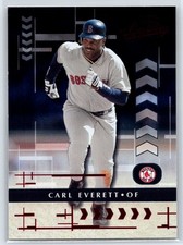 2001 Playoff Absolute Memorabilia Carl Everett Boston Red Sox #91