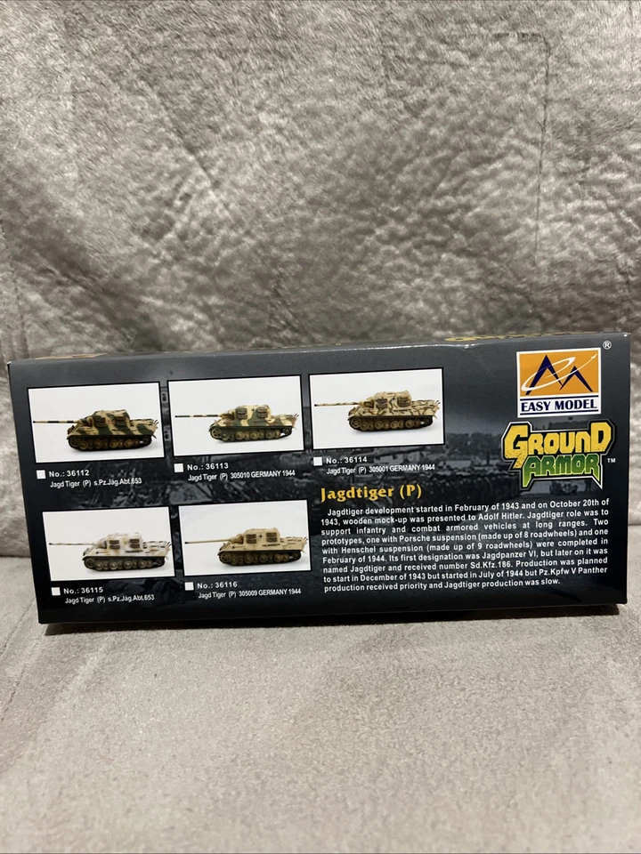 EasyModel Jagdtiger (P) Porsche S.Pz.Jag.Abt.653 Tank 314 Model 1:72 New - Image 2 of 2