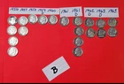 20 US Silver Dime Lot - Roosevelt 1950- 963 Silver Dime Lot Scrap Value