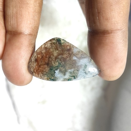 Natural Red Moss Agate Gemstone Cabochon Loose For Jewelry 24 Cts. ME-13680 - Picture 2 of 6