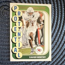 Panini 2024 Score Protential Xavier Worthy Rookie Insert #15 Chiefs Longhorns