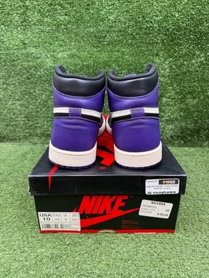Size 10 - Air Jordan 1 Retro OG High Court Purple 191888666522| eBay