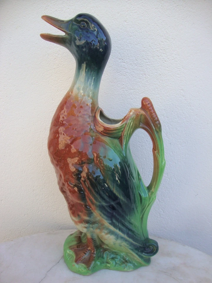 SAINT CLEMENT FRANCE ANCIEN PICHET CANARD EN BARBOTINE , TBE , n° 2 - Photo 2/4