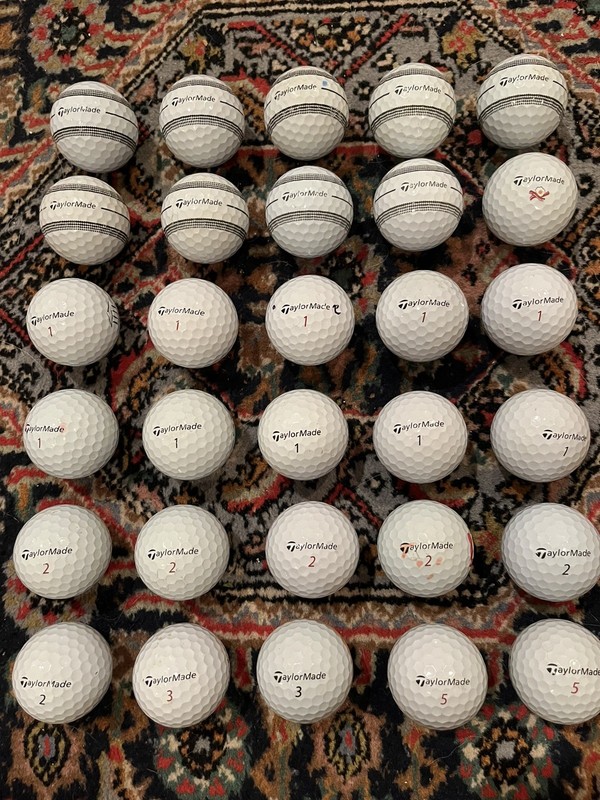TaylorMade TP5 & TP5x -30 Used Golf Balls Very Good Condition - FREE Shipping