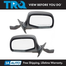 Trq Manual Side View Mirrors Chrome Black Left Right Pair For F-series Truck Trq Manual Side View Mirrors Chrome Black Left Right Pair For F-series Truck