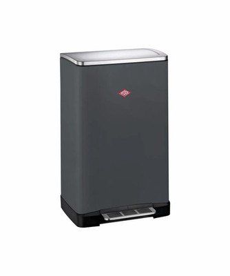 WESCO Mülleimer Big Double Boy 36L Tret-Abfalleimer graphit matt