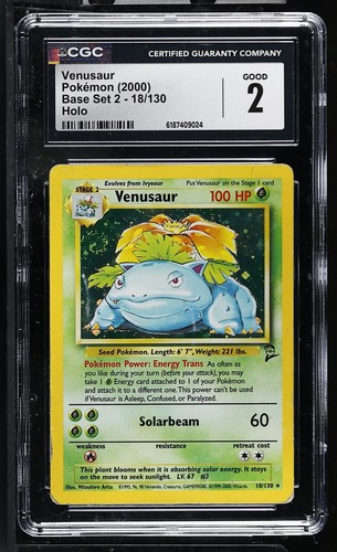 Venusaur graded CGC 2 for sale on eBay