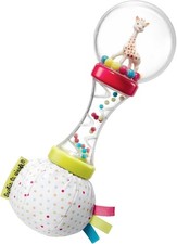 Sophie la Girafe Organic Soft Maracas Textured Baby Rattle Toy, Easy to Grip Ba