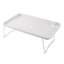Table de Lit Portable pour Ordinateur Portable Pliant avec Porte-Gobele Y7N4