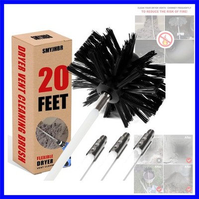 Particle Furnace Cleaning Brush, 4''/6'' Brush,Chimney Brush,Dryer Vent Cleaner...