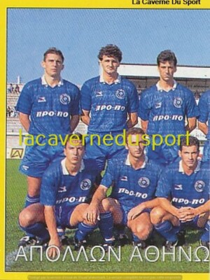 042 TEAM 1/2 APOLLON SMYRNIS GRIECHENLAND STICKER PANINI PODOSFARO 1994 1995