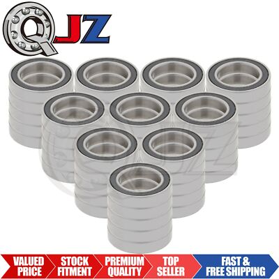 [Qty.50] 6802-2RS Deep Groove Radial Ball Bearing [15mm Bore x 24mm OD x 5mm W]