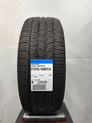 1 Used Goodyear Eagle Enforcer P255/60R18 2556018 255/60/18 108 V - 7/32