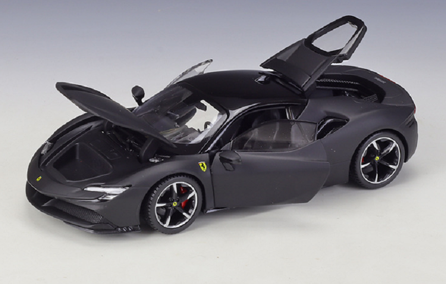 Bburago 1:24 Ferrari SF90 Stradale Diecast Model Racing Car NEW IN BOX Black