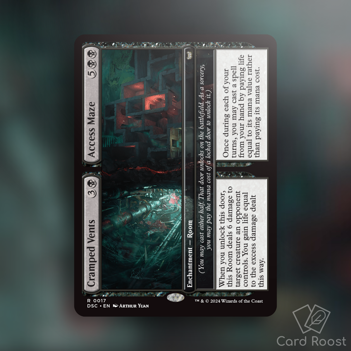 MTG Magic Cramped Vents / Access Maze 0017 Commander: Duskmourn DSC | eBay MTG Magic Cramped Vents / Access Maze 0017 Commander: Duskmourn DSC | eBay