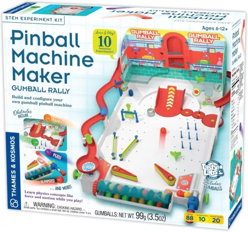 Pinball Machine Maker STEM Experiment Kit + Gumballs - Toy of the Year Finalist