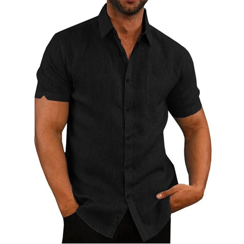 T-shirt Men's Short Sleeve Shirt Club Plain Mens Cotton Casual Active *20% OFF*