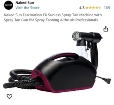 Naked Sun Black Fascination FX Spray Tanning Machine System G3D