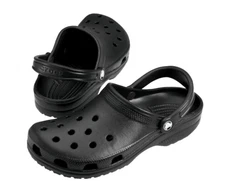 Crocs Unisex Classic Clog Authentic Shoe Style 10001-001 Black WHITE