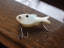 Older USA Made Fred Arbogast Tru Shad,1/3oz.Pearl